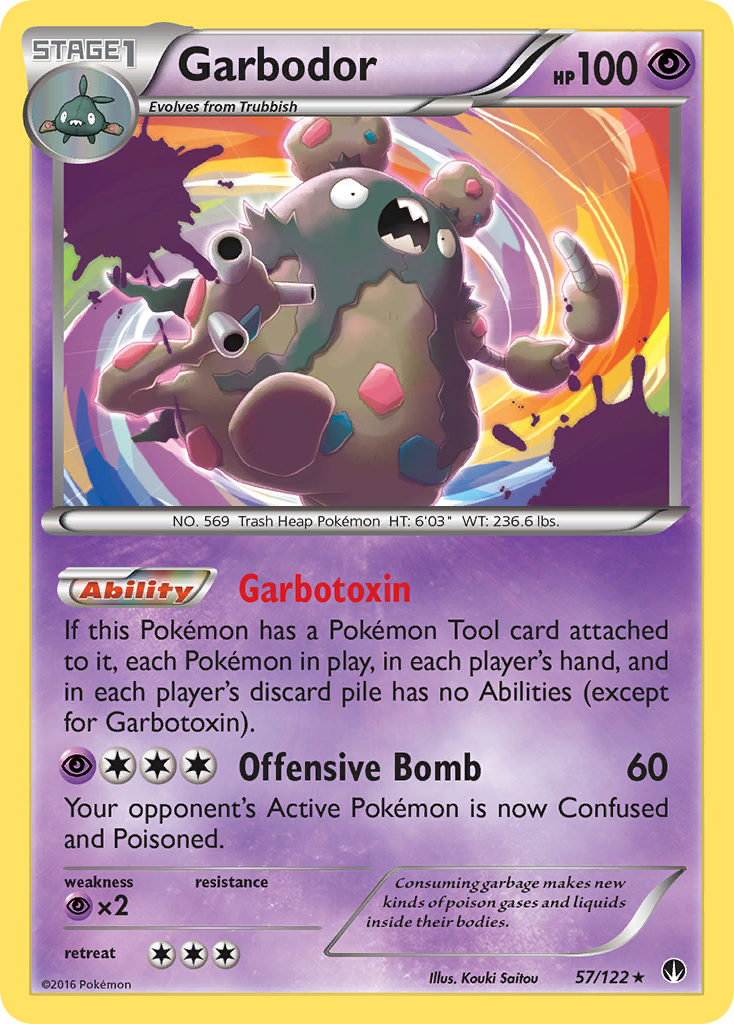Garbodor 57/122 Rare Holo | BREAKpoint | Pokemon Card