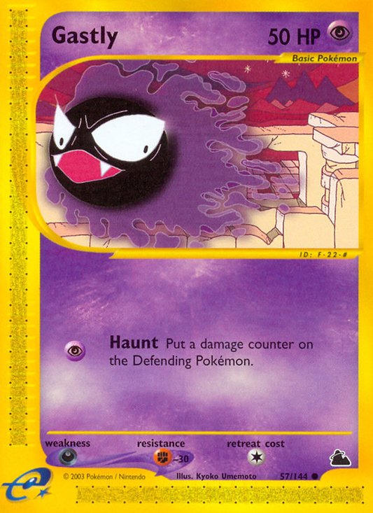 Gastly 57/144 Common | Skyridge | Pokemon Card