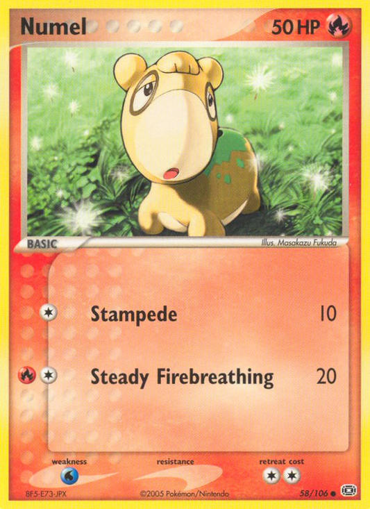 Numel 58/106 Common | Emerald | Pokemon Card