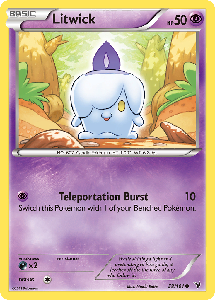 Litwick 58/101 Common | Noble Victories | Pokemon Card Litwick 58/101 Common | Noble Victories | Pokemon Card
