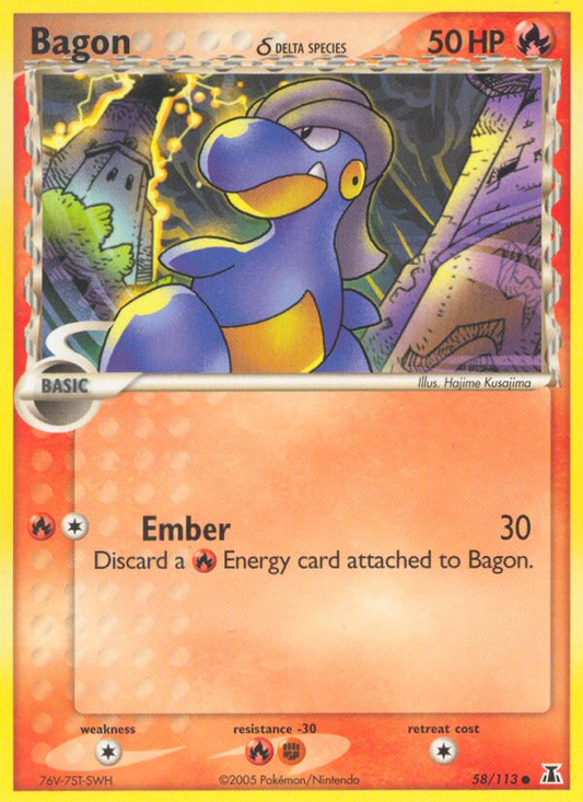 Bagon δ 58/113 Common | Delta Species | Pokemon Card
