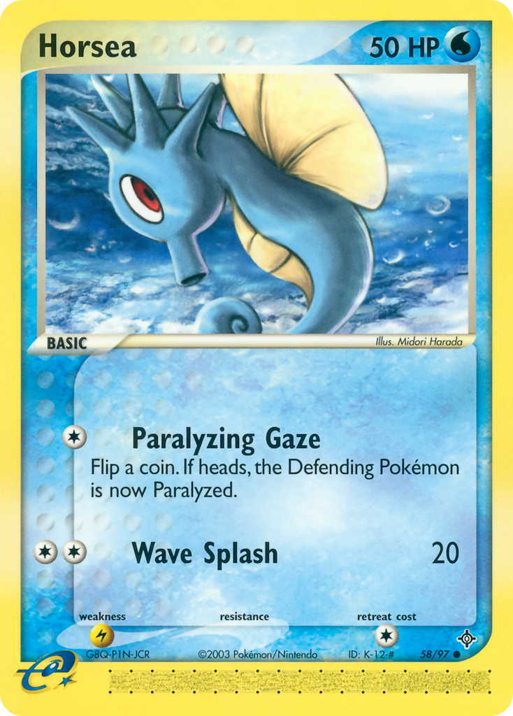 Horsea 58/97 Common | Dragon | Pokemon Card