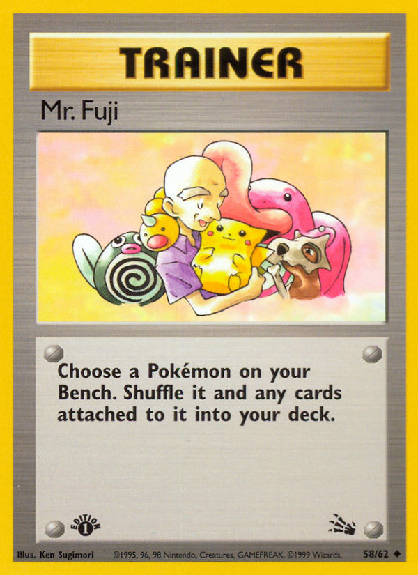 Mr. Fuji 58/62 Uncommon | Fossil | Pokemon Card