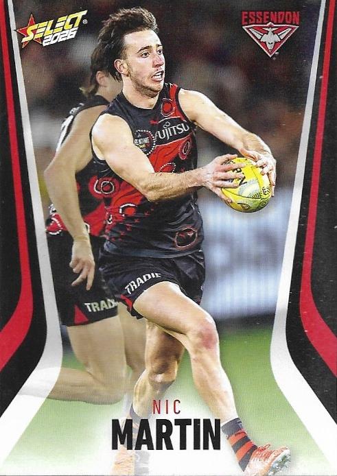 Nic Martin #59 Essendon Bombers | 2026 Select AFL Footy Stars | Trading Card