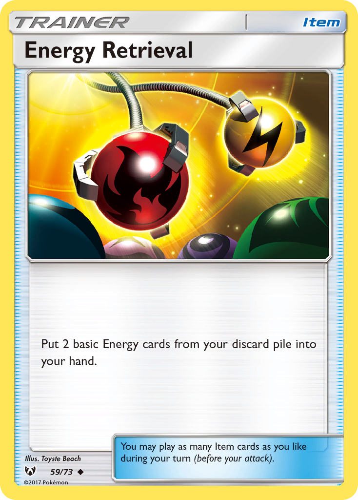 Energy Retrieval 59/73 Uncommon | Shining Legends | Pokemon Card
