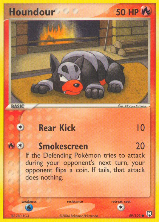 Houndour 59/109 Common | Team Rocket Returns | Pokemon Card
