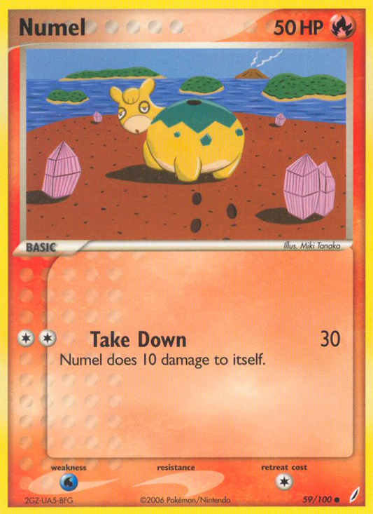 Numel 59/100 Common | Crystal Guardians | Pokemon Card
