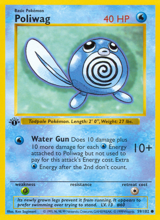 Poliwag 59/102 Common | Base | Pokemon Card