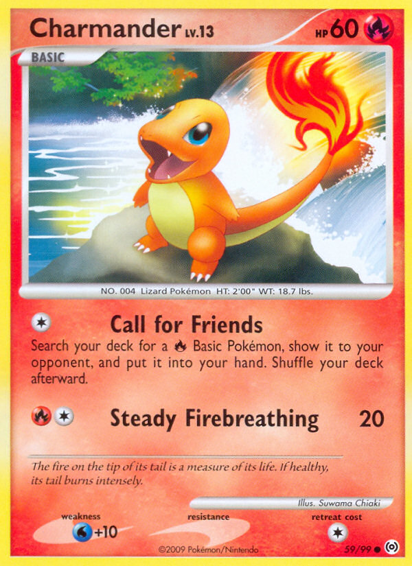 Charmander 59/99 Poor Common | Arceus | Pokemon Card