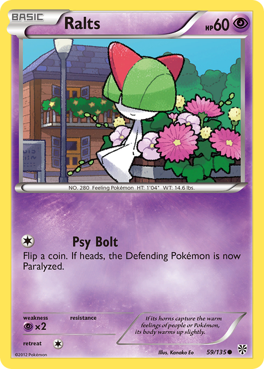 Ralts 59/135 Common | Plasma Storm | Pokemon Card