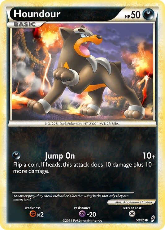 Houndour 59/95 Common | Call of Legends | Pokemon Card