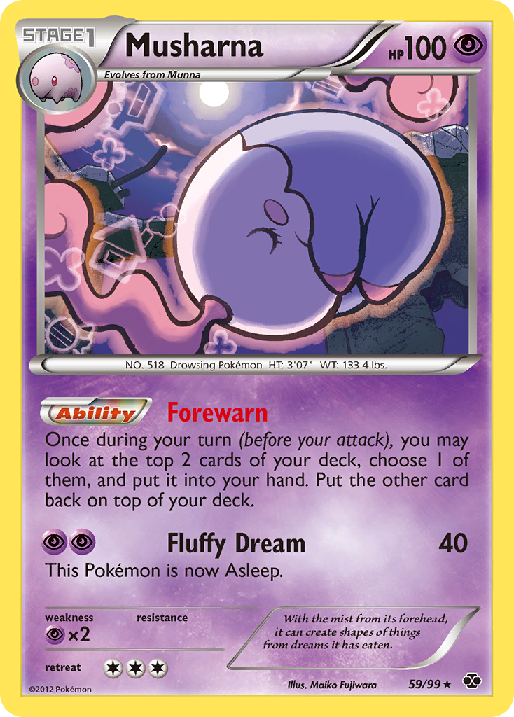 Musharna 59/99 Rare | Next Destinies | Pokemon Card