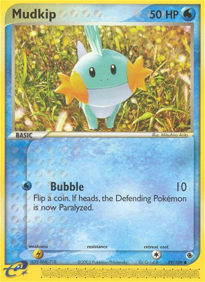 Mudkip 59/109 Common | Ruby & Sapphire | Pokemon Card