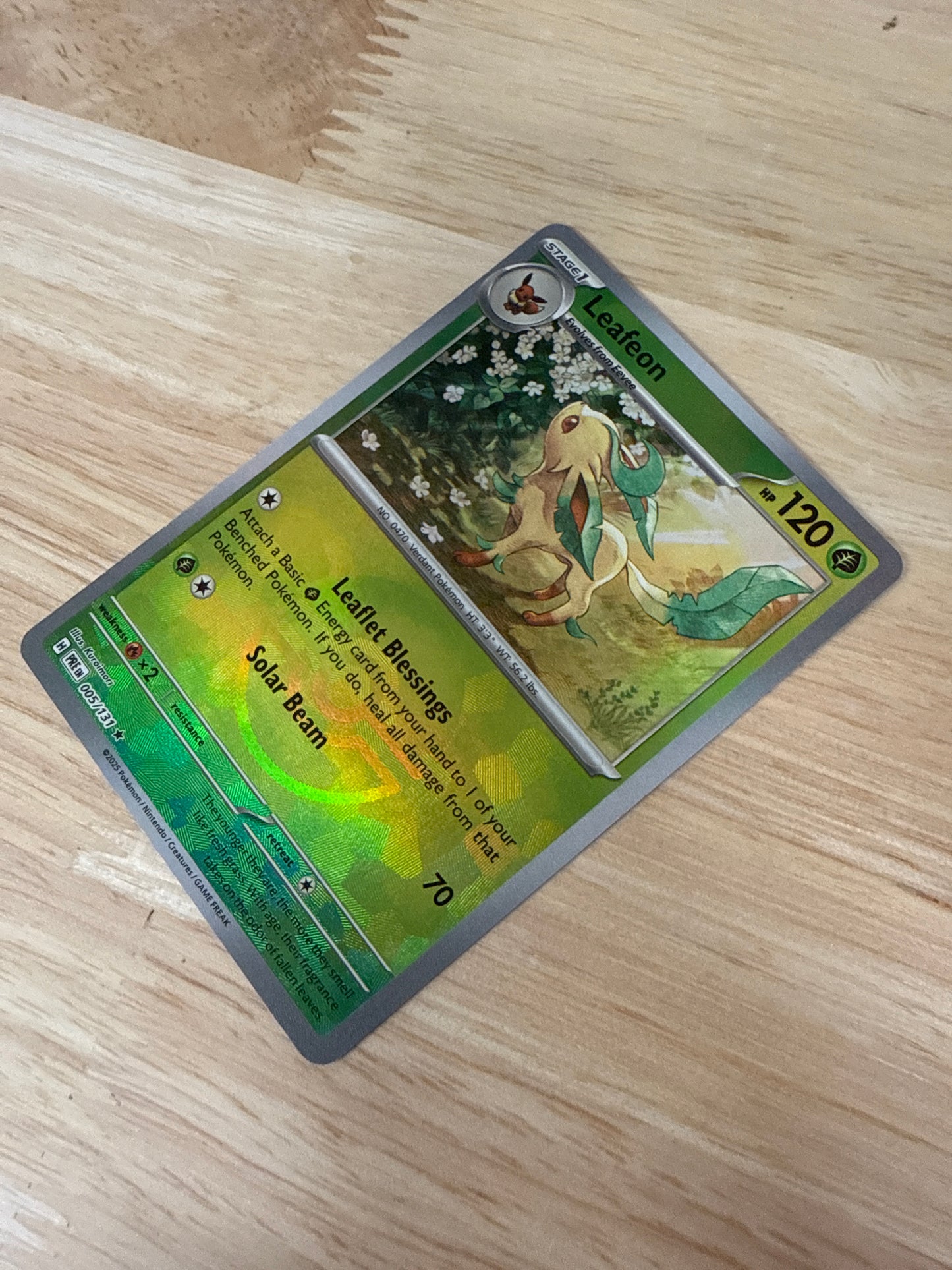 Leafeon 5/131 Pokeball Holo | Prismatic Evolutions | Pokemon Card