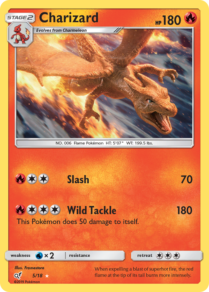 Charizard 5/18 Rare Ultra | Detective Pikachu | Pokemon Card