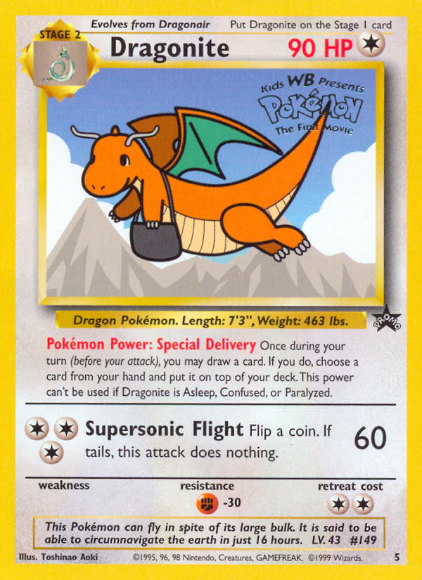 Dragonite 5/53 Promo | Wizards Black Star Promos | Pokemon Card