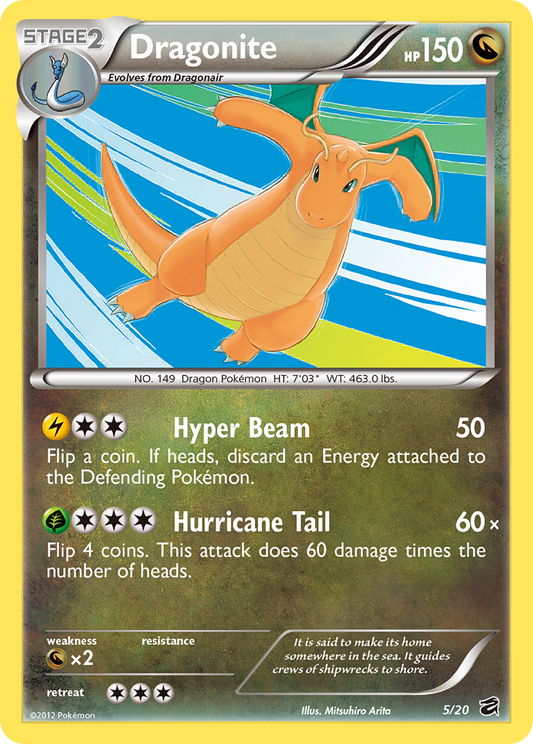 Dragonite 5/20 Rare Holo | Dragon Vault | Pokemon Card