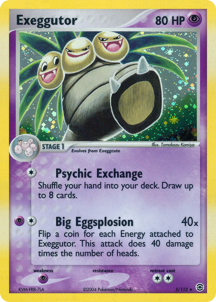 Exeggutor 5/112 Rare Holo | FireRed & LeafGreen | Pokemon Card