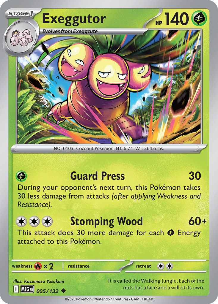 Exeggutor 5/132 Uncommon | Mega Evolution | Pokemon Card