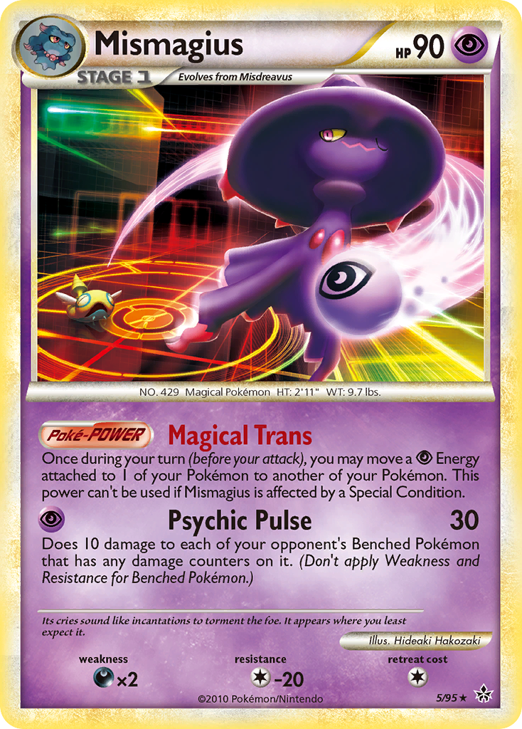Mismagius 5/95 Rare Holo | HS—Unleashed | Pokemon Card