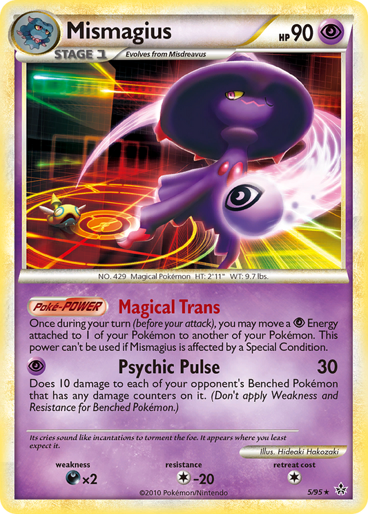 Mismagius 5/95 Rare Holo | HS—Unleashed | Pokemon Card