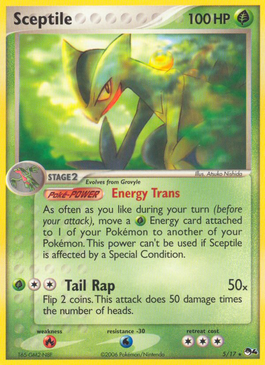 Sceptile 5/17 Rare | POP Series 4 | Pokemon Card
