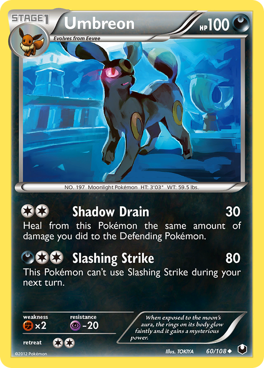 Umbreon 60/108 Uncommon | Dark Explorers | Pokemon Card