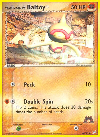 Team Magma's Baltoy 60/95 Common | Team Magma vs Team Aqua | Pokemon Card