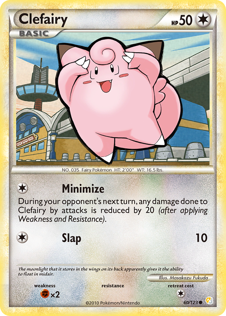 Clefairy 60/123 Common | HeartGold & SoulSilver | Pokemon Card