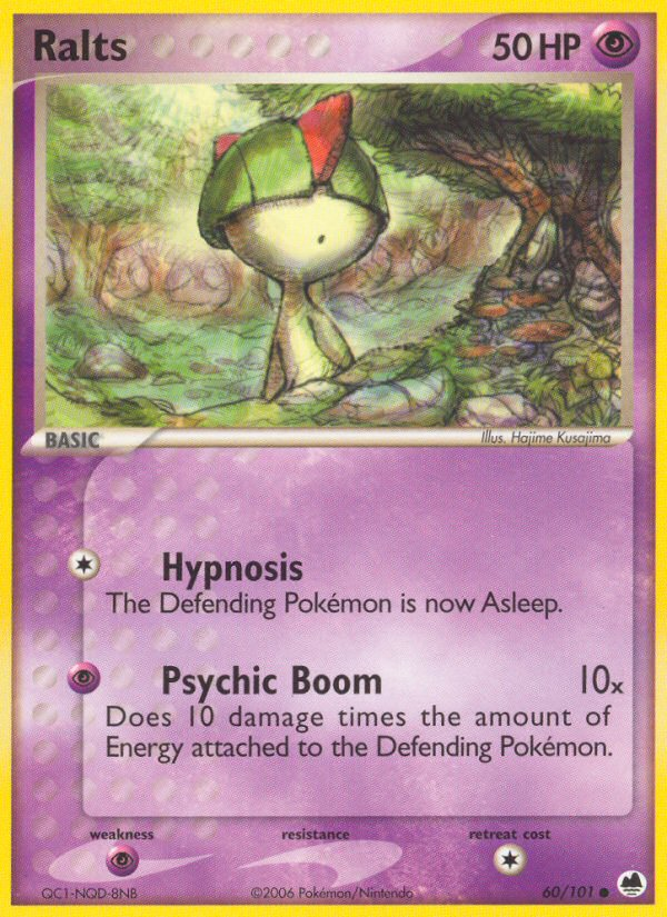 Ralts 60/101 Common | Dragon Frontiers | Pokemon Card