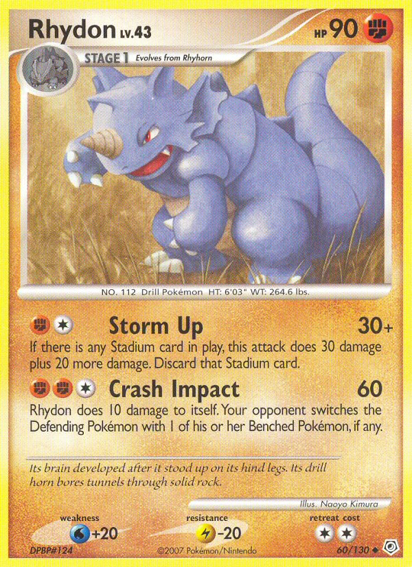 Rhydon 60/130 Uncommon | Diamond & Pearl | Pokemon Card