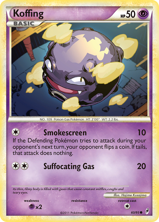 Koffing 60/95 Common | Call of Legends | Pokemon Card