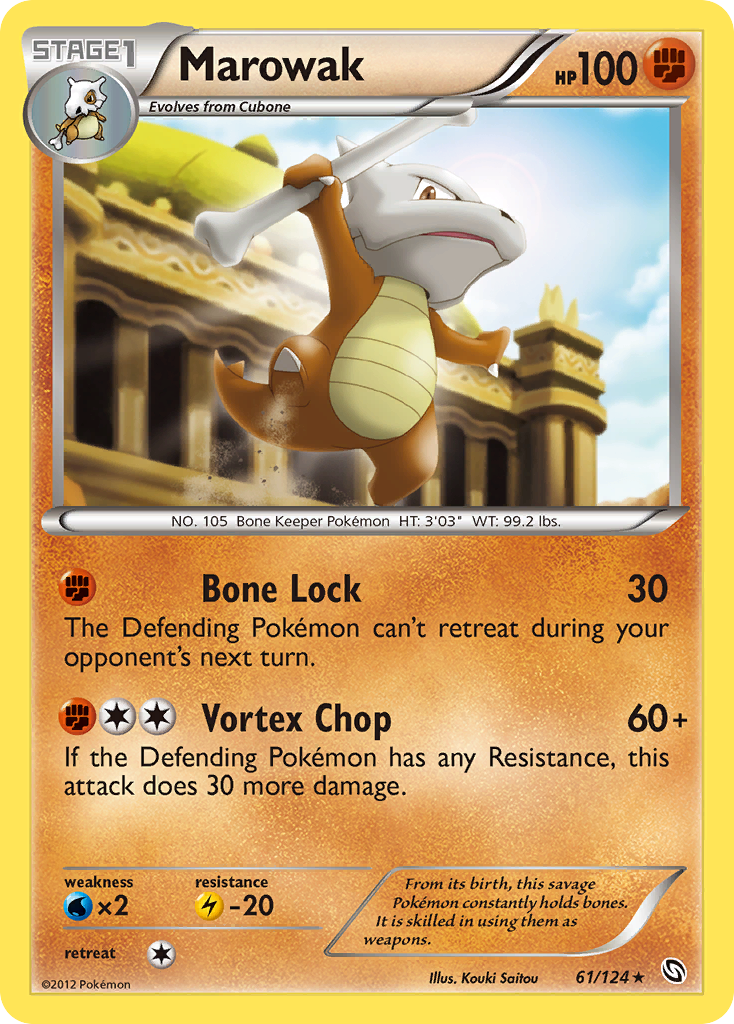 Marowak 61/124 Rare | Dragons Exalted | Pokemon Card