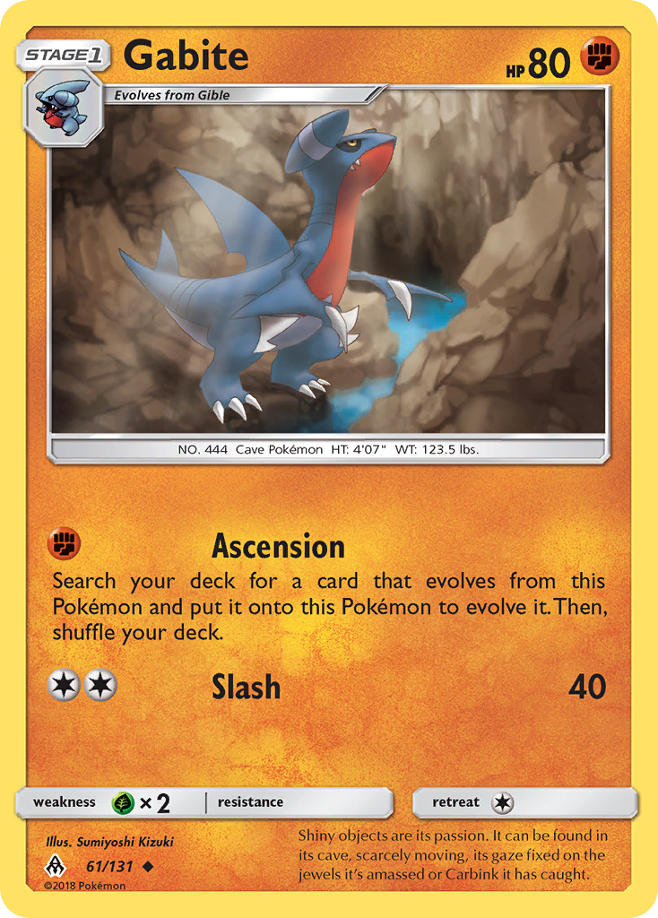 Gabite 61/131 Uncommon | Forbidden Light | Pokemon Card