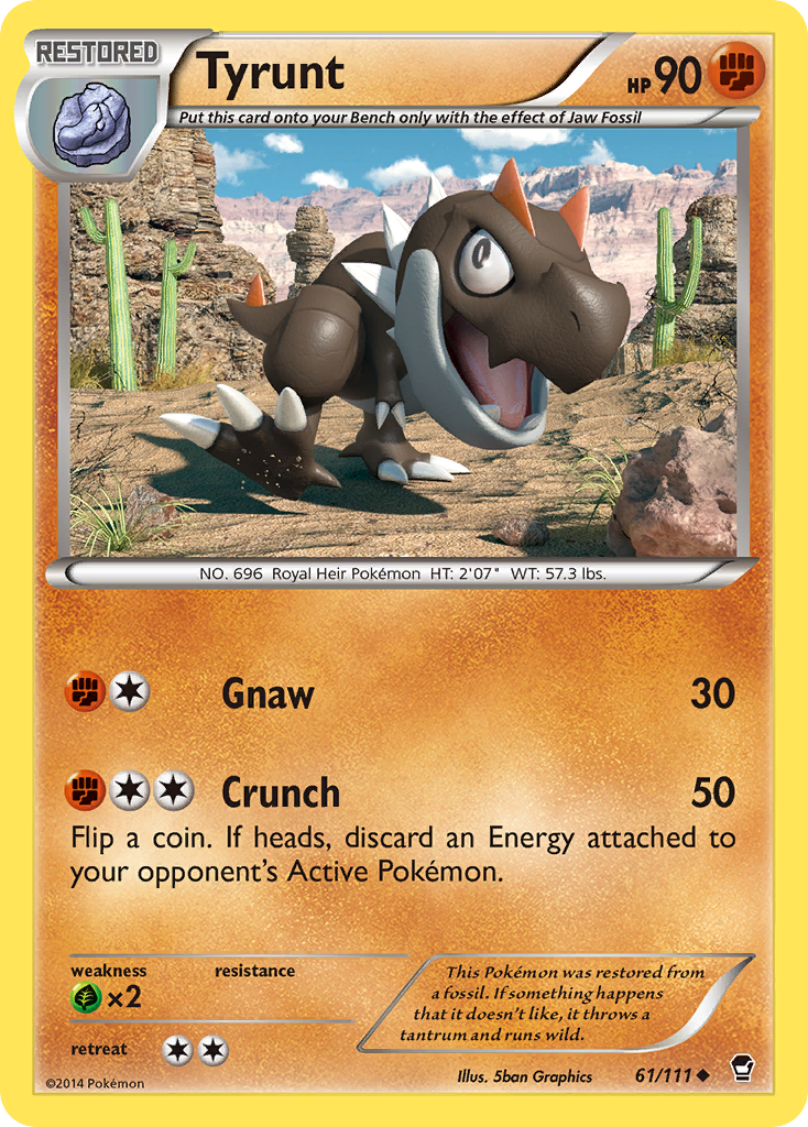 Tyrunt 61/111 Uncommon | Furious Fists | Pokemon Card