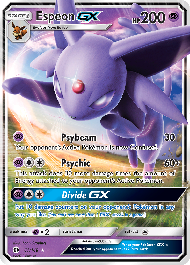 Espeon-GX 61/149 Rare Holo GX | Sun & Moon | Pokemon Card