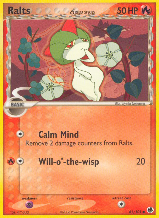 Ralts δ 61/101 Common | Dragon Frontiers | Pokemon Card