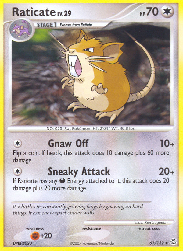Raticate 61/132 Uncommon | Secret Wonders | Pokemon Card