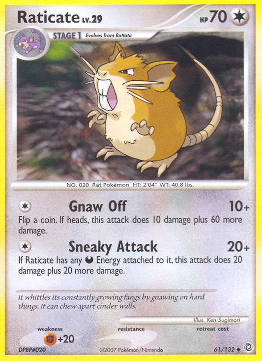 Raticate 61/132 Uncommon | Secret Wonders | Pokemon Card