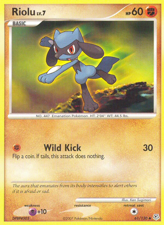 Riolu 61/130 Uncommon | Diamond & Pearl | Pokemon Card