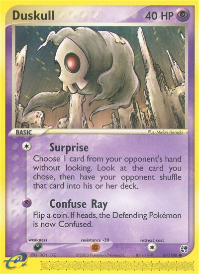 Duskull 61/100 Common | Sandstorm | Pokemon Card