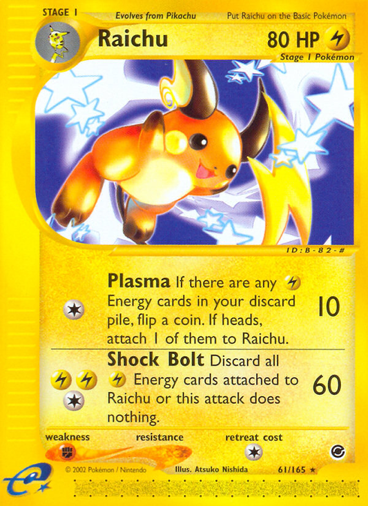 Raichu 61/165 Rare | Expedition Base Set | Pokemon Card