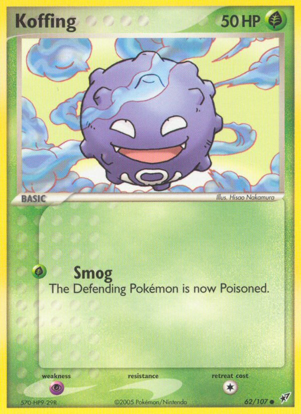 Koffing 62/107 Common | Deoxys | Pokemon Card
