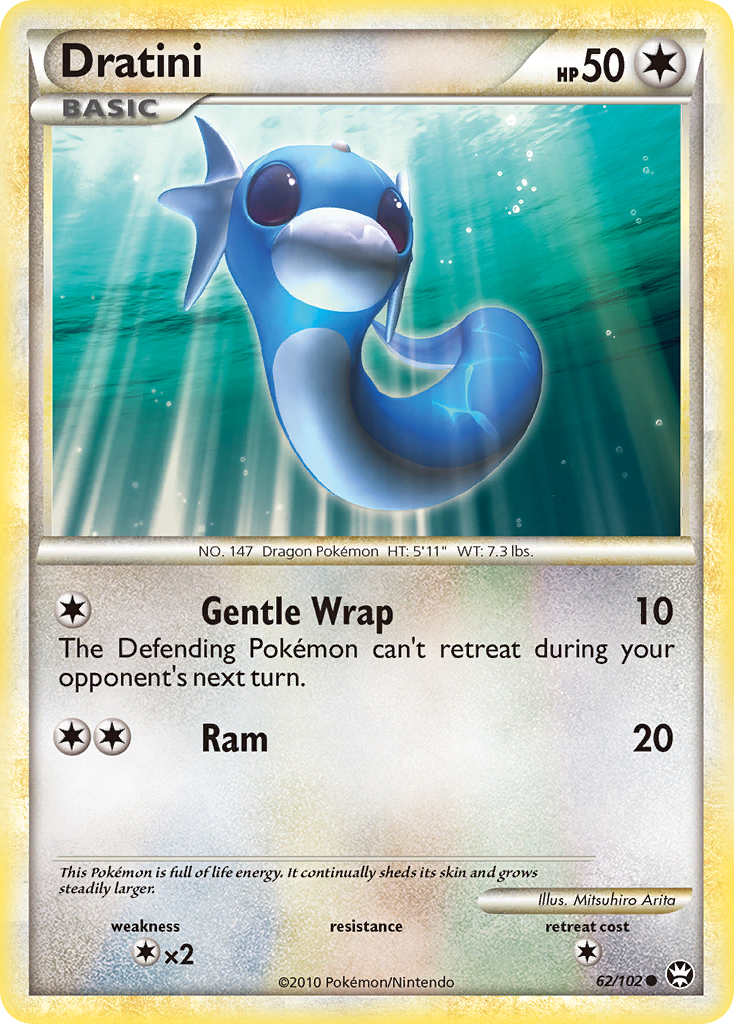 Dratini 62/102 Common | HS—Triumphant | Pokemon Card