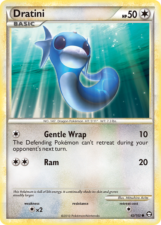 Dratini 62/102 Common | HS—Triumphant | Pokemon Card