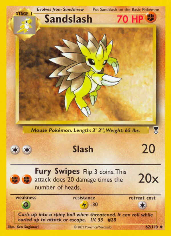 Sandslash 62/110 Uncommon | Legendary Collection | Pokemon Card
