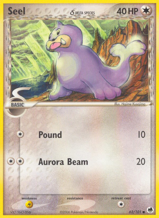 Seel δ 62/101 Common | Dragon Frontiers | Pokemon Card