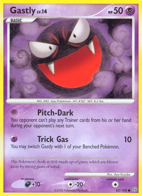 Gastly 62/100 Common | Stormfront | Pokemon Card