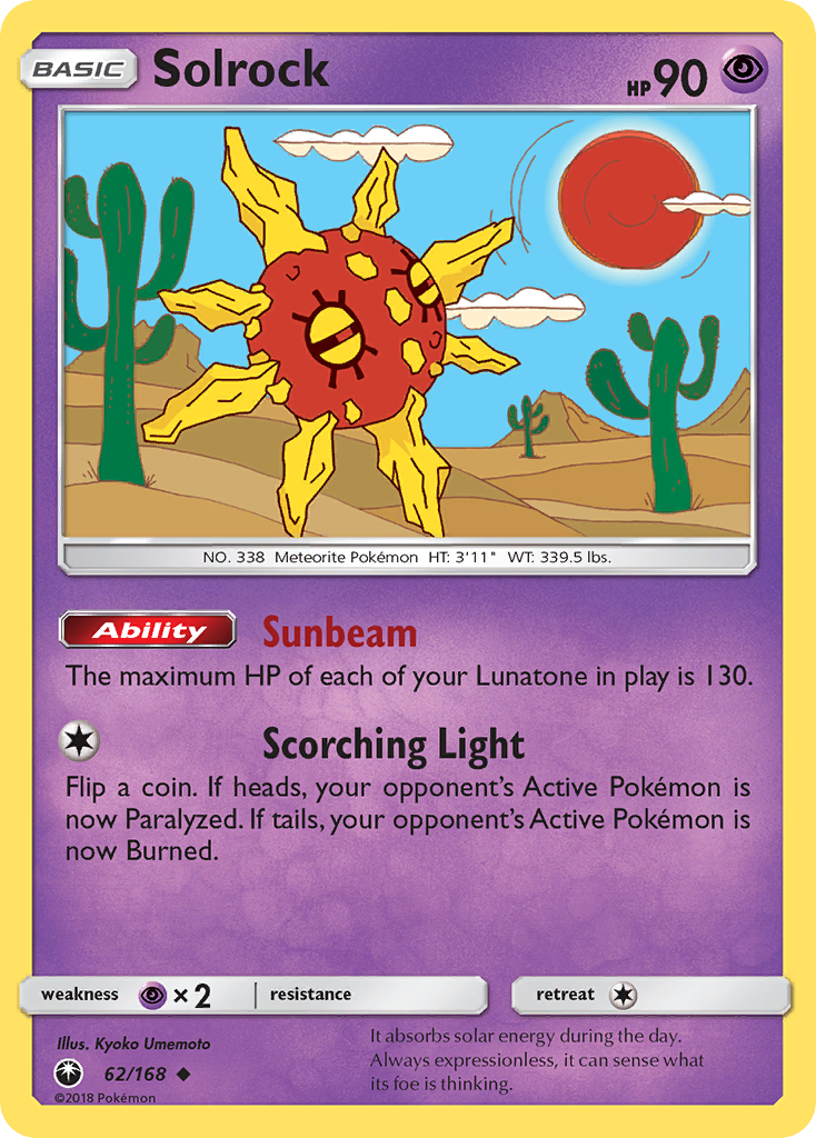 Solrock 62/168 Uncommon | Celestial Storm | Pokemon Card
