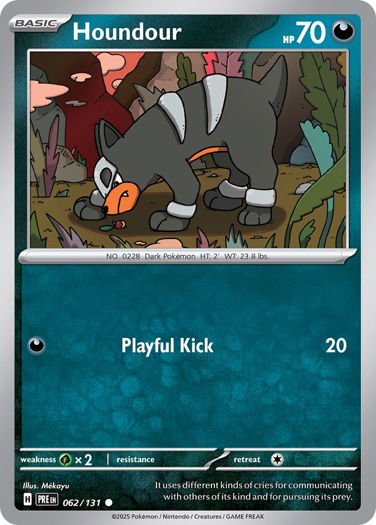 Houndour 62/131 Common | Prismatic Evolutions | Pokemon Card